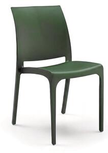 BICA Sedia Cucina Soggiorno Design Moderno in Polipropilene 46x54x80 cm colore Verde - Volga