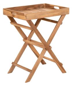 Tavolino di servizio da esterno in teak massiccio 29x39 cm Ronda – House Nordic