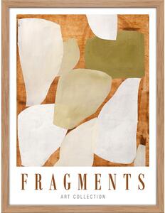 Poster in cornice 32x42 cm Fragments - Malerifabrikken