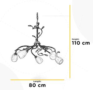 ONLI - Lampadario a sospensione con catena SHARON 5xE14/6W/230V