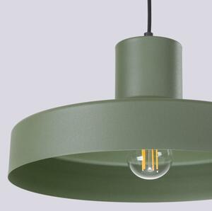 Sollux SL.1705 - Lampadario a sospensione con filo BILO 1xE27/15W/230V diametro 35 cm verde