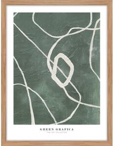 Dipinto 32x42 cm Green Grafica – Malerifabrikken