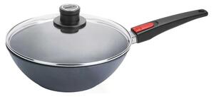 Woll Wok Padella Antiaderente Induzione in Alluminio 30 cm colore Grigio ghisa DIAMOND LITE