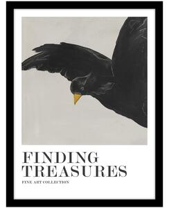 Poster in cornice 32x42 cm Finding Treasures - Malerifabrikken