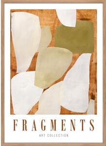 Poster in cornice 52x72 cm Fragments - Malerifabrikken