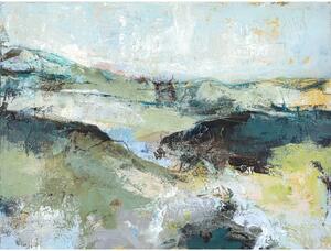 Quadro con elementi dipinti a mano 118x90 cm Green Mountain - Malerifabrikken