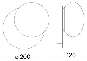 Ideal Lux - Applique a LED NINFEA 1xGX53/9W/230V bianco