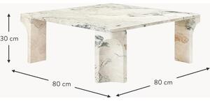 Tavolino in pietra calcarea Doric larg. 80 cm
