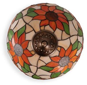 Brilagi - Lampada da tavolo Tiffany a vetri colorati SUNFLOWER 2xE27/60W/230V