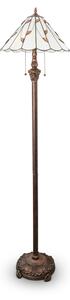 Brilagi - Lampada da terra Tiffany in vetro colorato FOLIA 2xE27/60W/230V