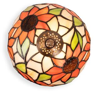 Brilagi - Lampada da tavolo Tiffany in vetro colorato SUNFLOWER 1xE27/60W/230V