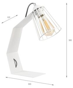 Lampada da tavolo NANDO 1xE27/15W/230V bianca