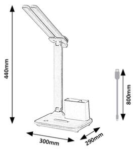 Rabalux 74032 - Lampada da tavolo LED dimmerabile a sfioramento ELUMO 5W/5V 3000/4000/6500K