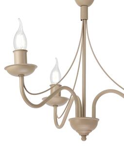 Lampadario a catena ANTON 3xE14/60W/230V beige
