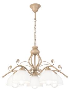 Brilagi - Lampadario a catena ANTICO MODERN 5xE27/60W/230V beige