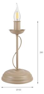 Lampada da tavolo ANTON 1xE14/60W/230V beige