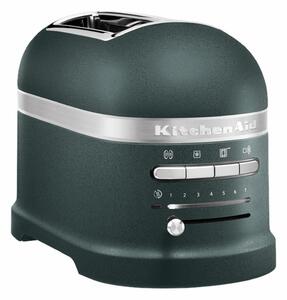 KITCHENAID Tostapane con Pinze 2 Fette Potenza 1250 Watt con 7 Livelli di Doratura e Vassoio Raccogli Briciole colore Verde - 5KMT2204EPP