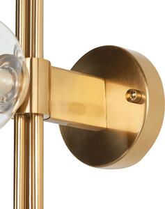 Lampada da parete in metallo e vetro oro a 3 luci Plafoniera di design moderno Glam Beliani