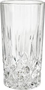 Bicchiere long drink con rilievo in cristallo George 4 pz