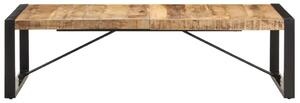 Tavolino da Salotto 140x70x40 cm in Legno di Mango Grezzo