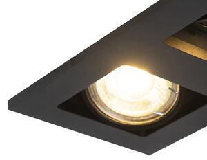 Faretto da incasso nero incl. 2 lampadine smart GU10 - QURE
