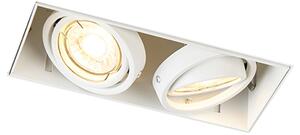 Faretto da incasso bianco 2 lampadine smart GU10 - ONEON 2
