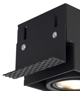 Faretto da incasso nero incl. 3 lampadine smart GU10 - ONEON 3