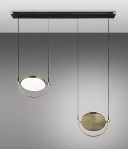Sil-Lux LED a sospensione Giotto, 2 luci, separate, oro