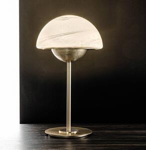 Sil-Lux Lampada da tavolo Moon vetro di Murano, alabastro
