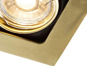 Faretto da incasso quadrato ottone incl lampadina smart GU10 - ARTEMIS