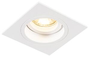 Faretto da incasso smart bianco quadrato con WiFi GU10 - Chuck