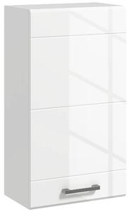 Kleankin Mobiletto Armadietto Bagno Pensile a Muro con 3 Ripiani e Ripiano Superiore Regolabile, in MDF,37x22.5x70 cm, Bianco|Aosom Italy