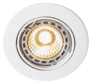 Faretto da incasso bianco inclinabile incl. lampadina smart GU10 - EDU