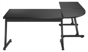 Spazioso tavolo angolare HERO 6.0 in nero