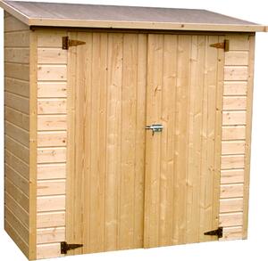 Casetta Box da Giardino per Attrezzi 1,82x0,91m con Pavimento in Legno Abete 12mm Albecove