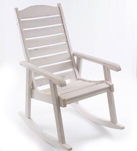 Sedia a Dondolo 58x99xH104 cm in Abete Bianco