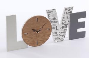 Orologio da Parete “Love” 45xH18,5 cm in Mdf Multicolor