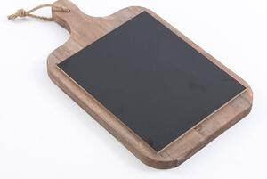 Lavagnetta a Forma di Tagliere 24x41 cm in Compensato Legno naturale