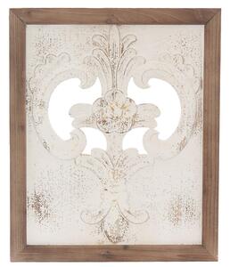 Pannello da Parete Intagliato 45x2xH54 cm in Abete Bianco