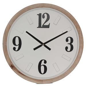 Orologio da Parete Ø50 cm in Mdf Cornice: legno