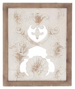 Pannello da Parete Intagliato 45x2xH54 cm in Abete Bianco