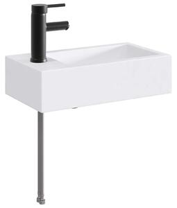 Lavabo da bagno Nero Opaco 45,5 x 25,5 x 13 cm Metallo