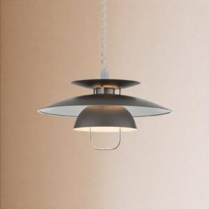 Lampada a sospensione Lindby, Nadija, dimmerabile, Grigio, Cucina, Metallo, Scandinavo
