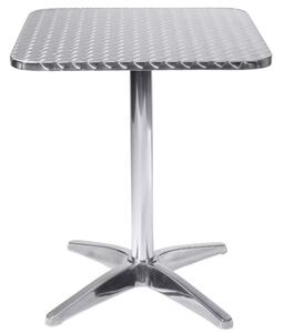 Tavolo Bar Alu Square in alluminio quadrato 60x60xH70 cm Garden Deluxe Collection
