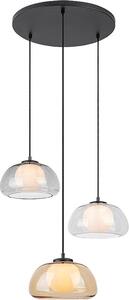 Rabalux 72276 Lampade a sospensione Elowen G9 3x MAX 5 metallo vetro nero