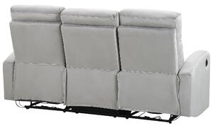 Set da salotto due divani una poltrona con schienale manualmente reclinabile in velluto design moderno glamour soggiorno Beliani