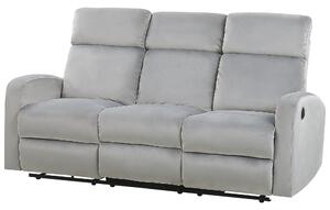 Set da salotto due divani una poltrona con schienale manualmente reclinabile in velluto design moderno glamour soggiorno Beliani