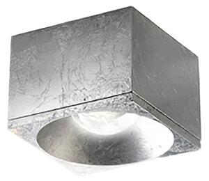 Plafoniera led promoingross pocket q10 sf 3000k 982lm metallo foglia argento - Promoingross