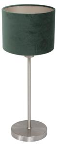 Mexlite - lampada da tavolo - Noor - verde acciaio - metallo tessile - lampada da comodino - E27 - 4416ST