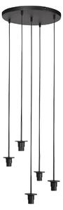 Mexlite - lampada a sospensione - HaloSwap - nero - metallo - Ø 40cm - E27 - 4220ZW